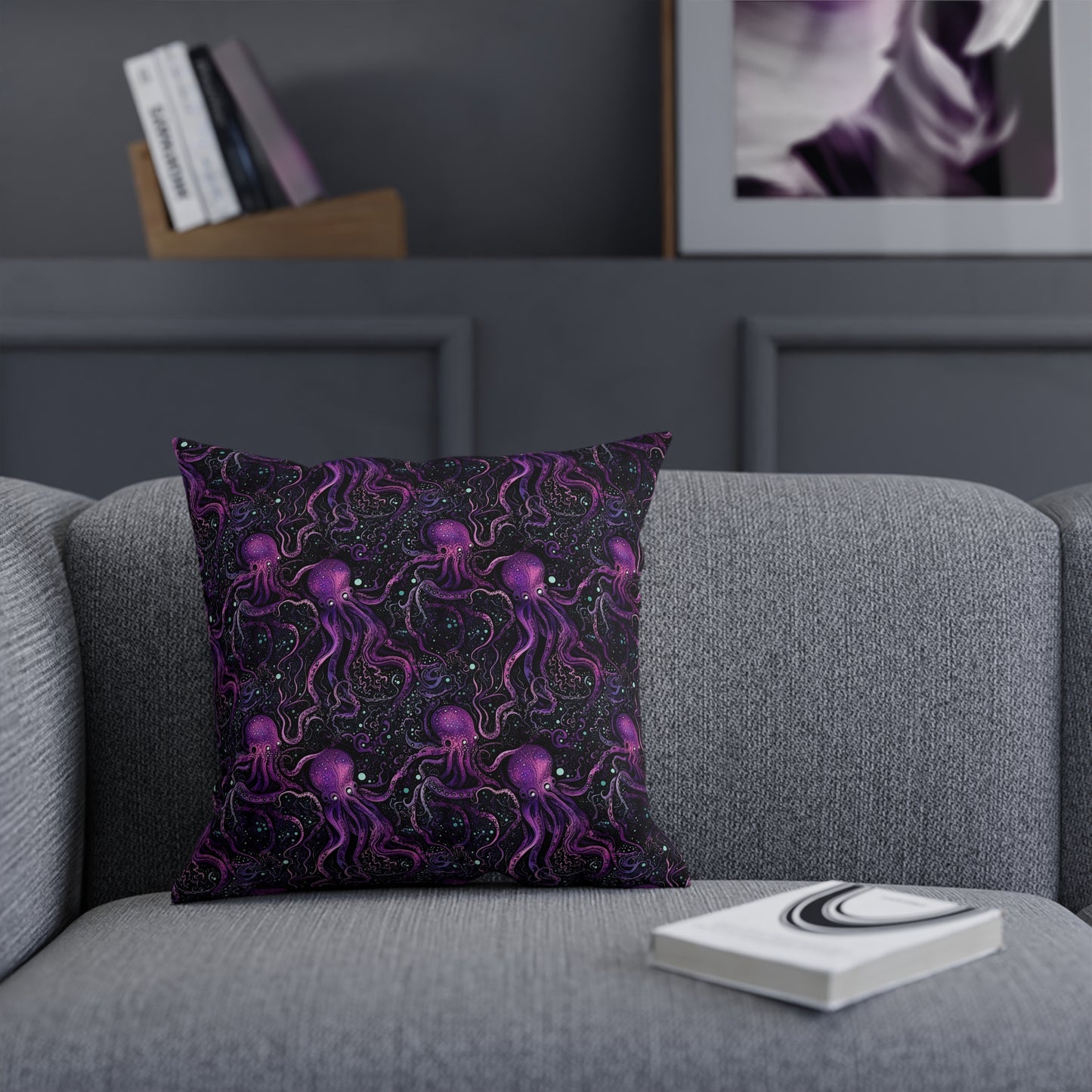 Cushions Purple Tentacles out of Space - Frogos Design