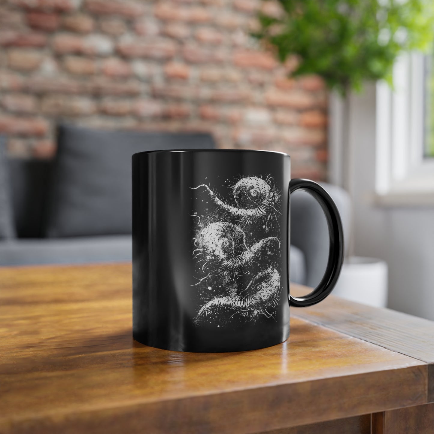 Mug Cosmic Worms in White