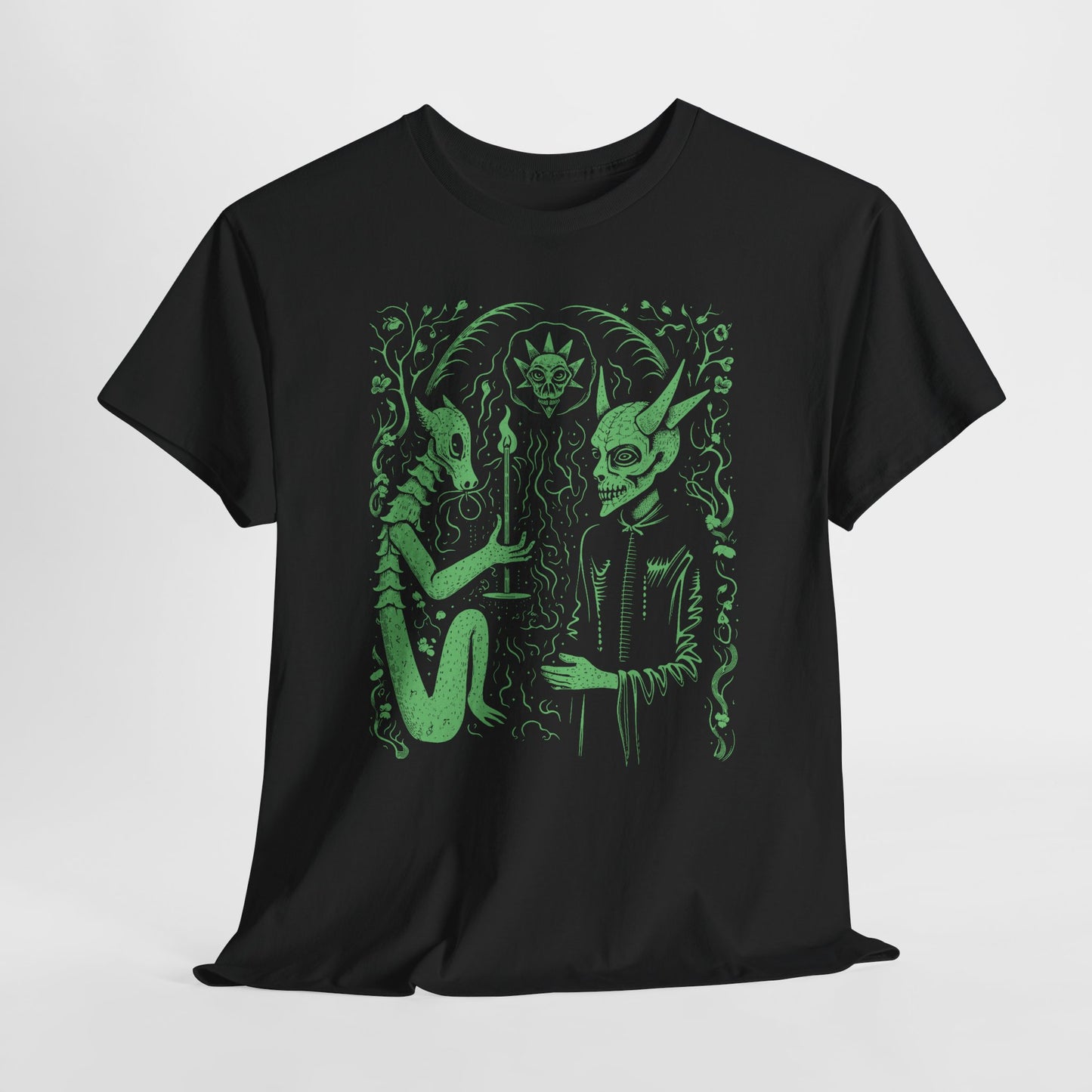 Unisex T-shirt Pact with the Devil in Green