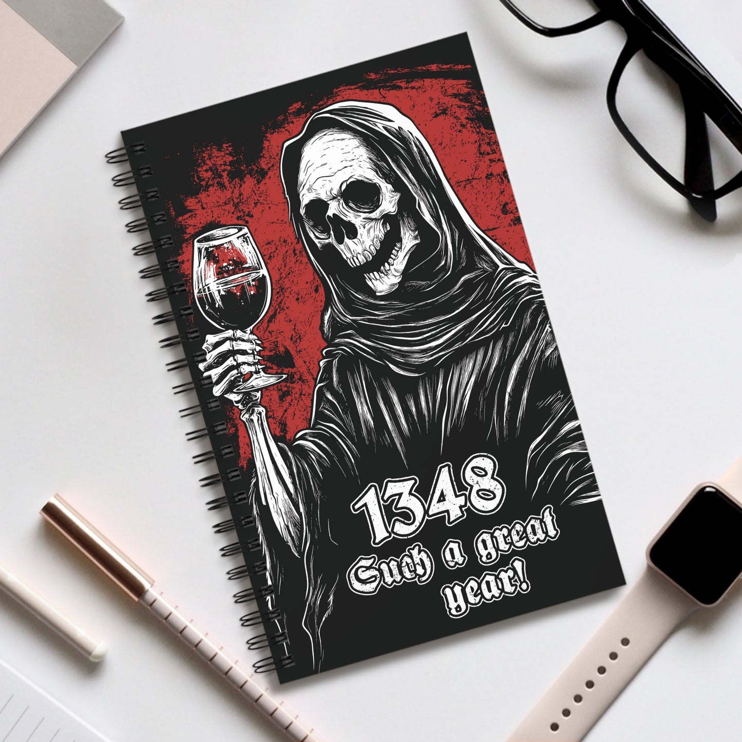 Spiral Notebook Grim Reaper 1348 Such a great year