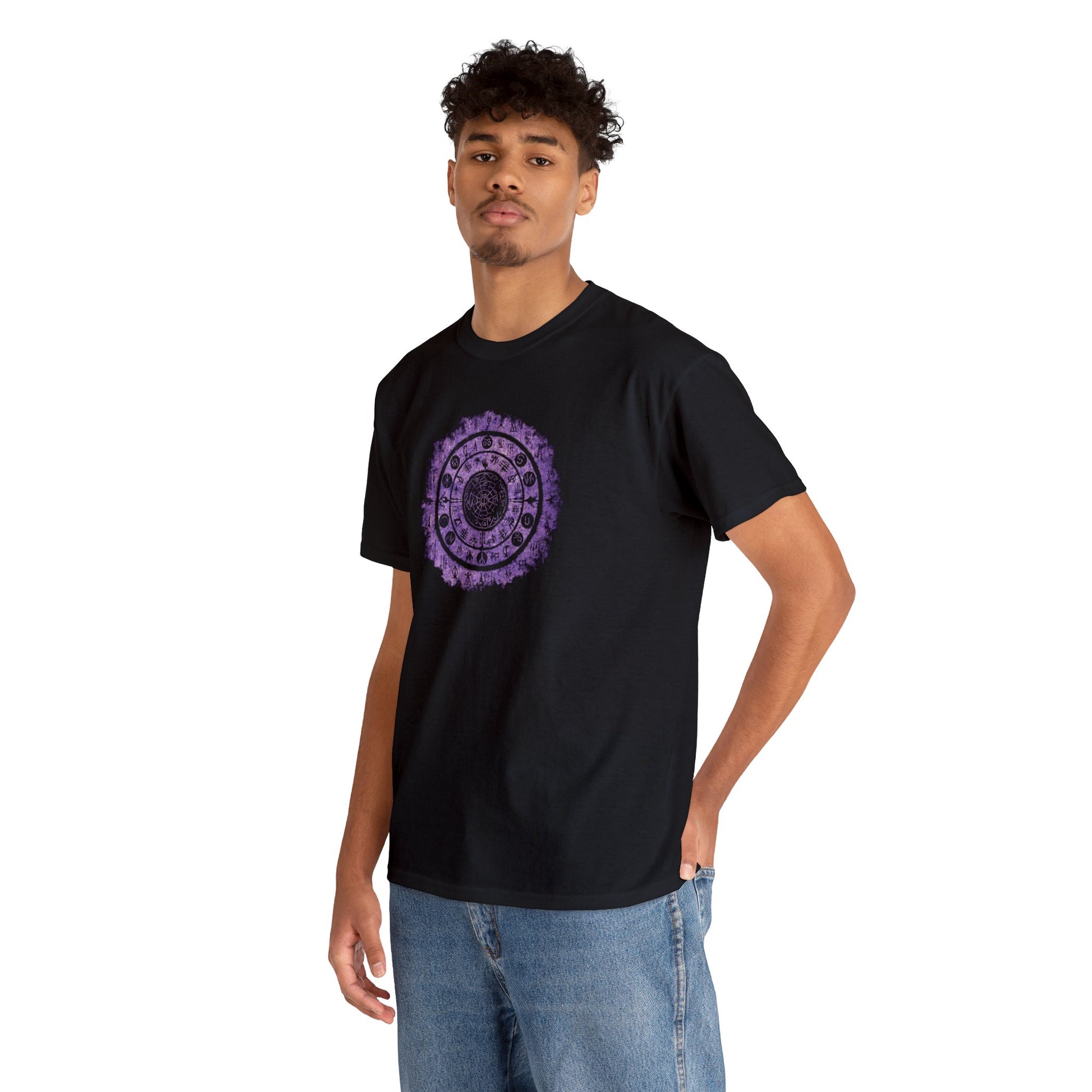 Unisex T-shirt Witchcraft Seal in Purple - Frogos Design