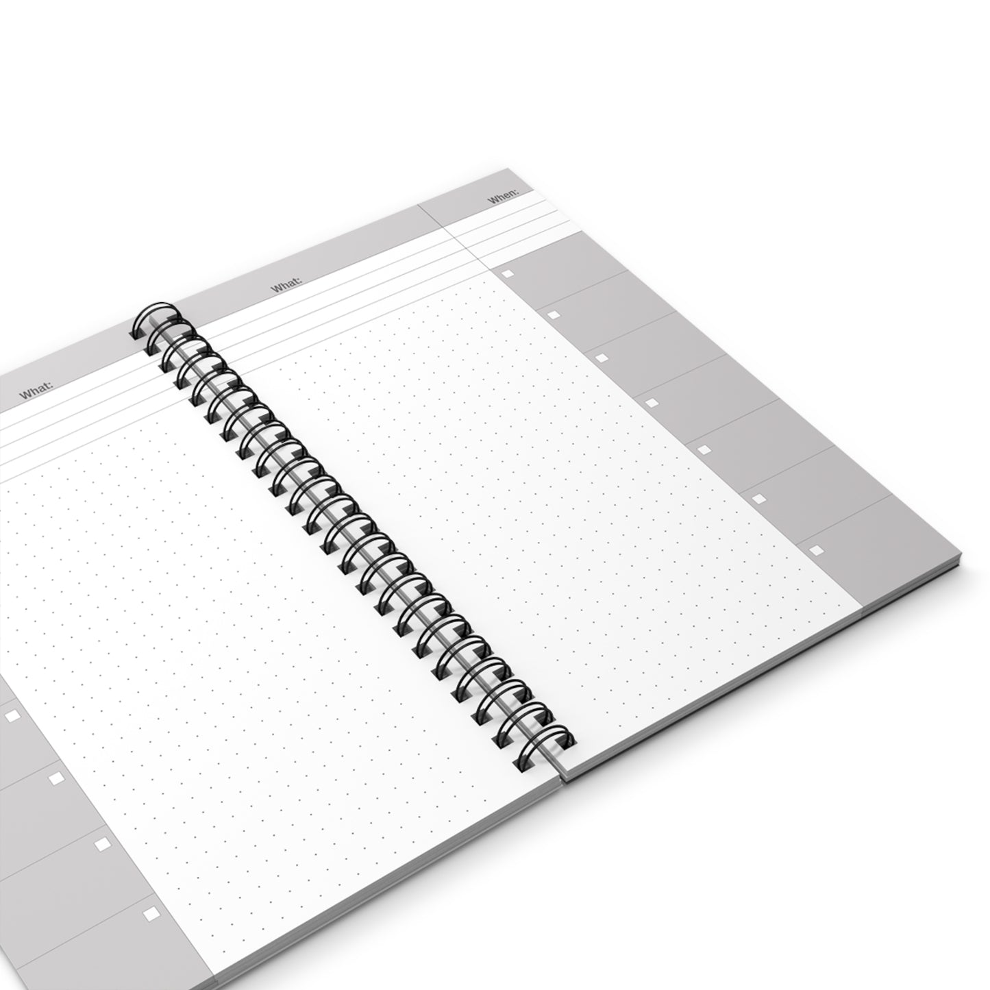 Spiral Notebook Grey Boudoire - Frogos Design