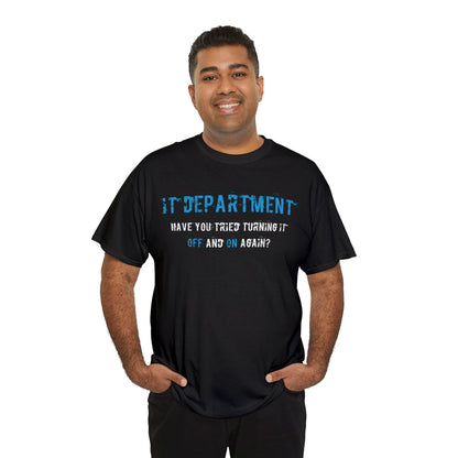 Unisex IT T-shirt for IT support in Blue - Frogos Design