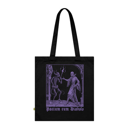 Tote Bag Pactum cum Diabolo in Purple - Frogos Design