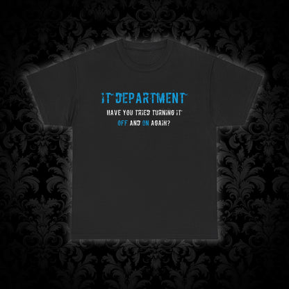 Unisex IT T-shirt for IT support in Blue