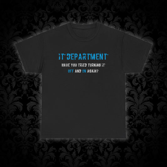 Unisex IT T-shirt for IT support in Blue