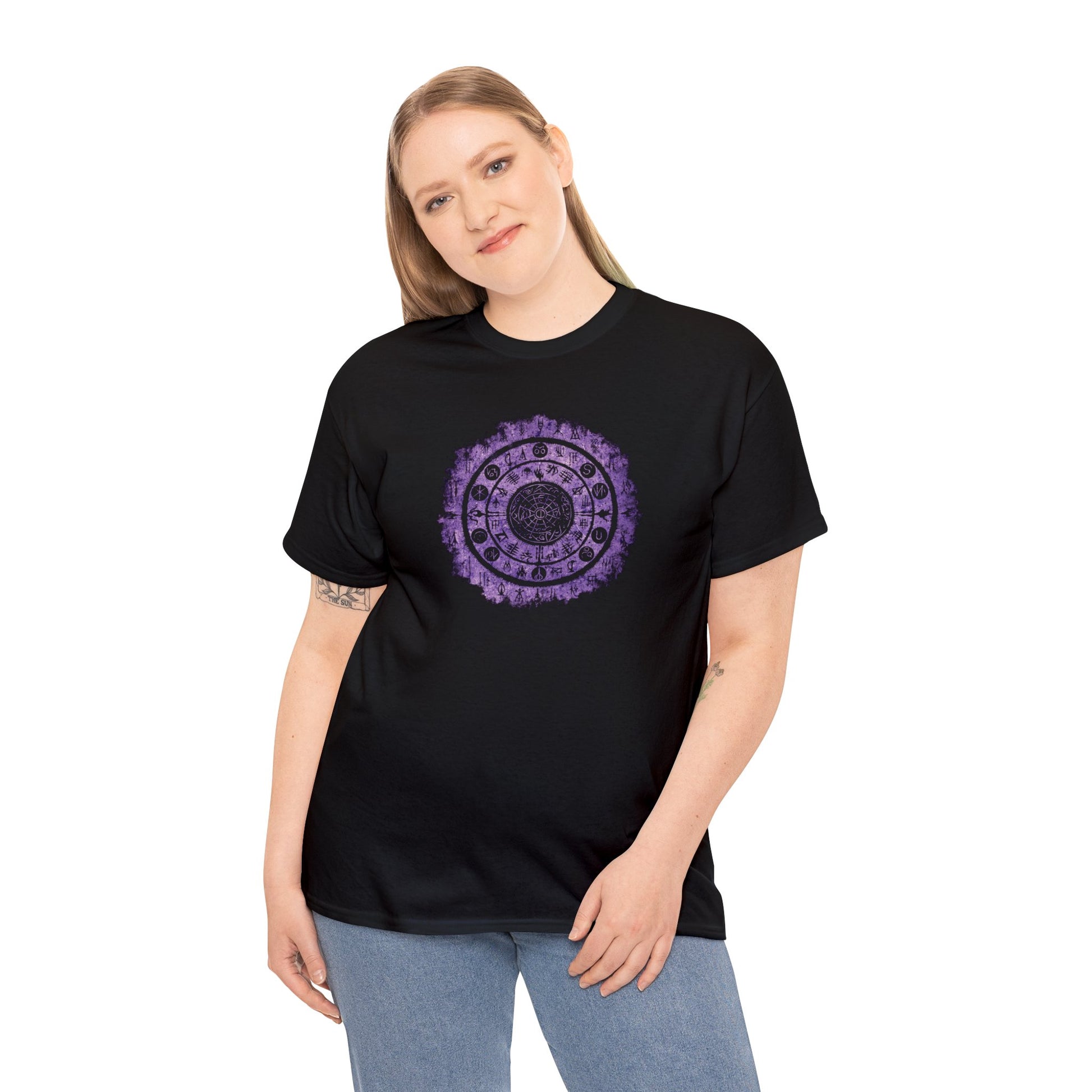 Unisex T-shirt Witchcraft Seal in Purple - Frogos Design