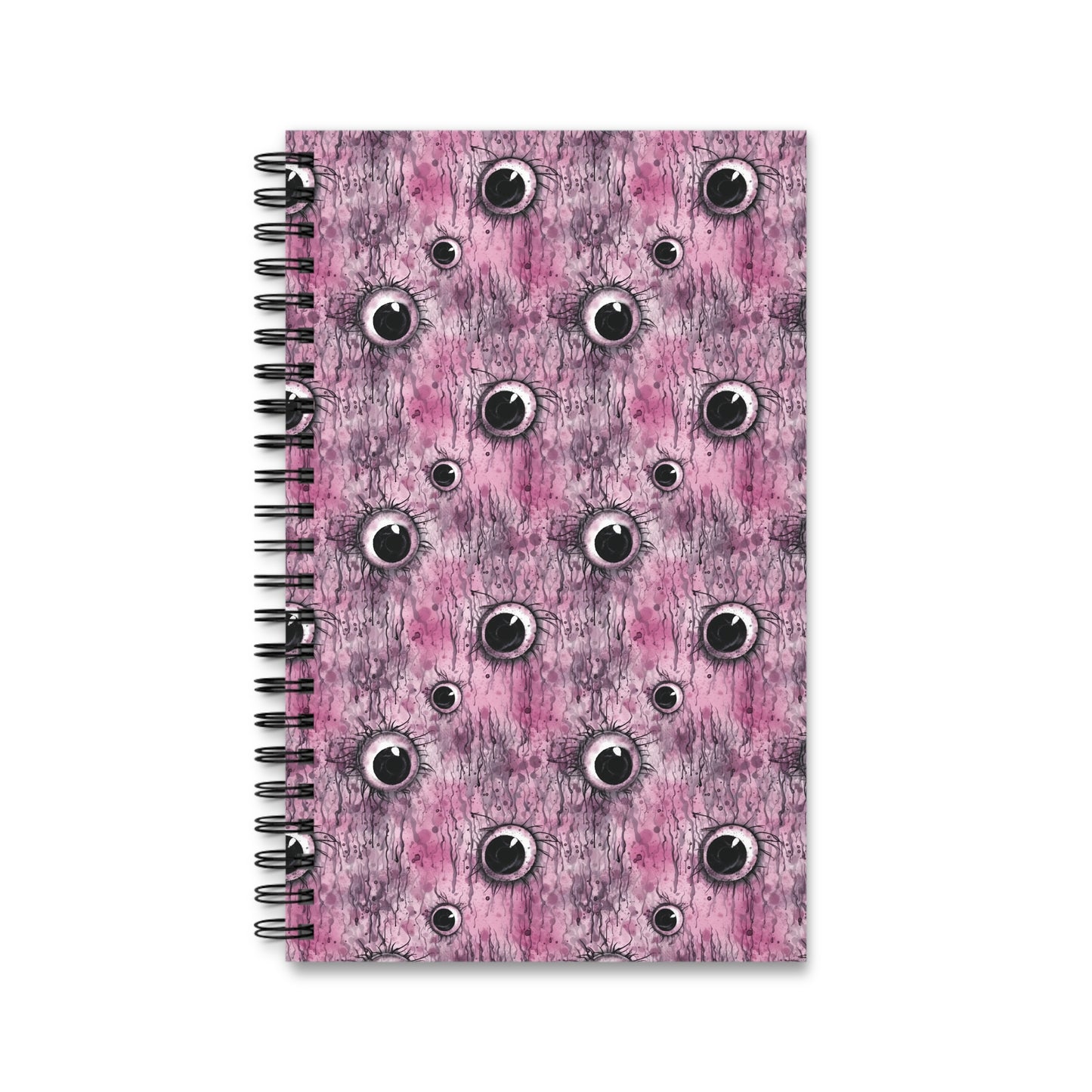 Spiral Notebook Creepy Pinky Eyes - Frogos Design