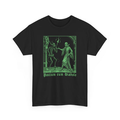 Unisex T-shirt Pactum cum Diabolo in Green