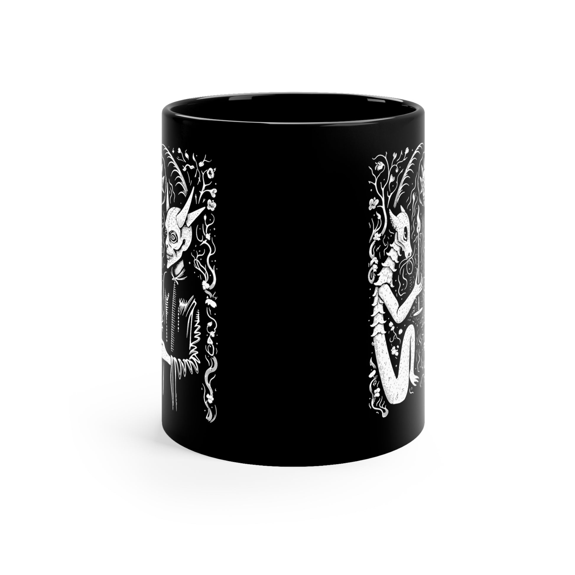 Mug Devil Pact with the Devil in White - Frogos Design