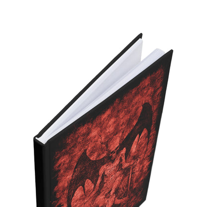 Hardcover Journal A5 Devil on his Throne in Red - Frogos Design