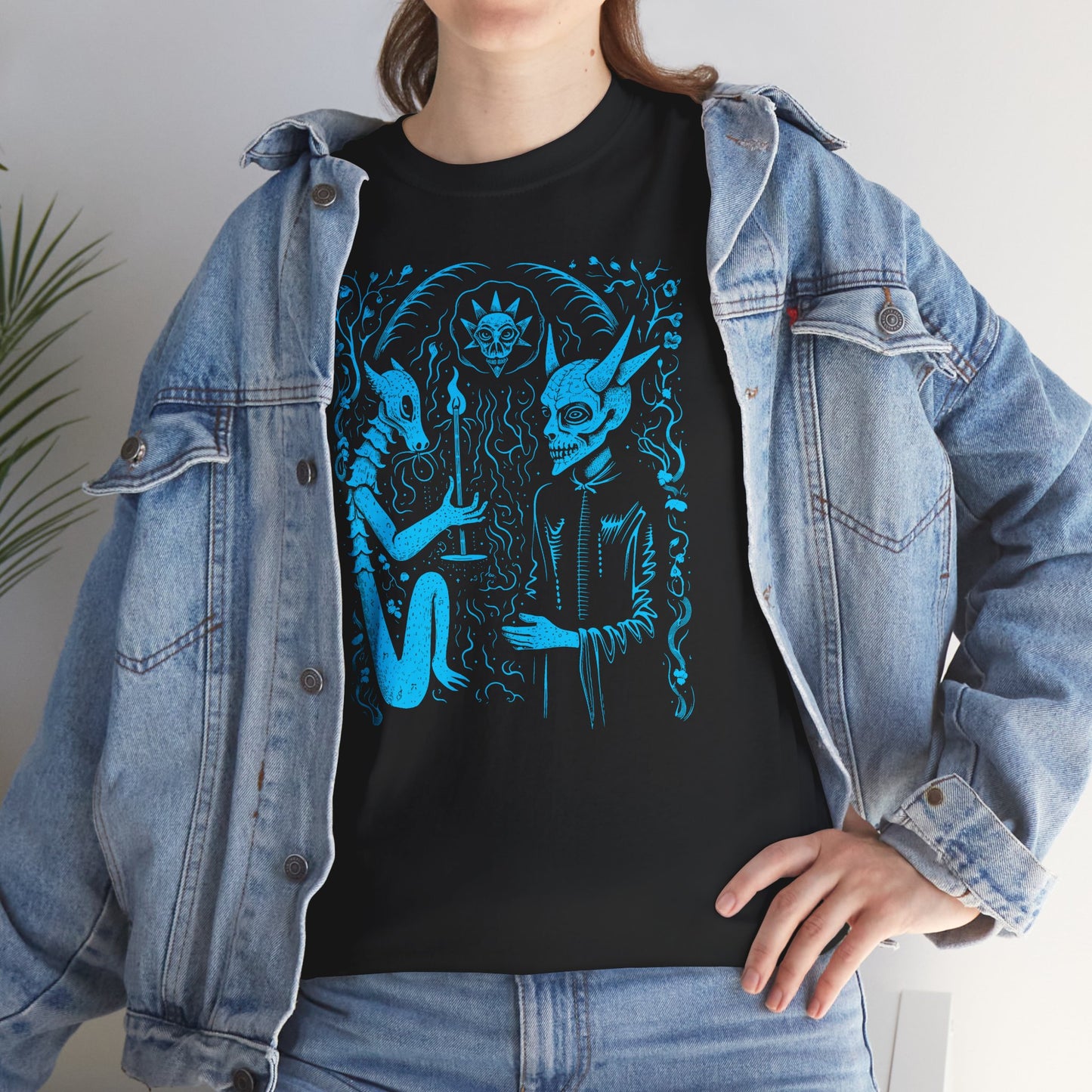 Unisex T-shirt Pact with the Devil in Blue