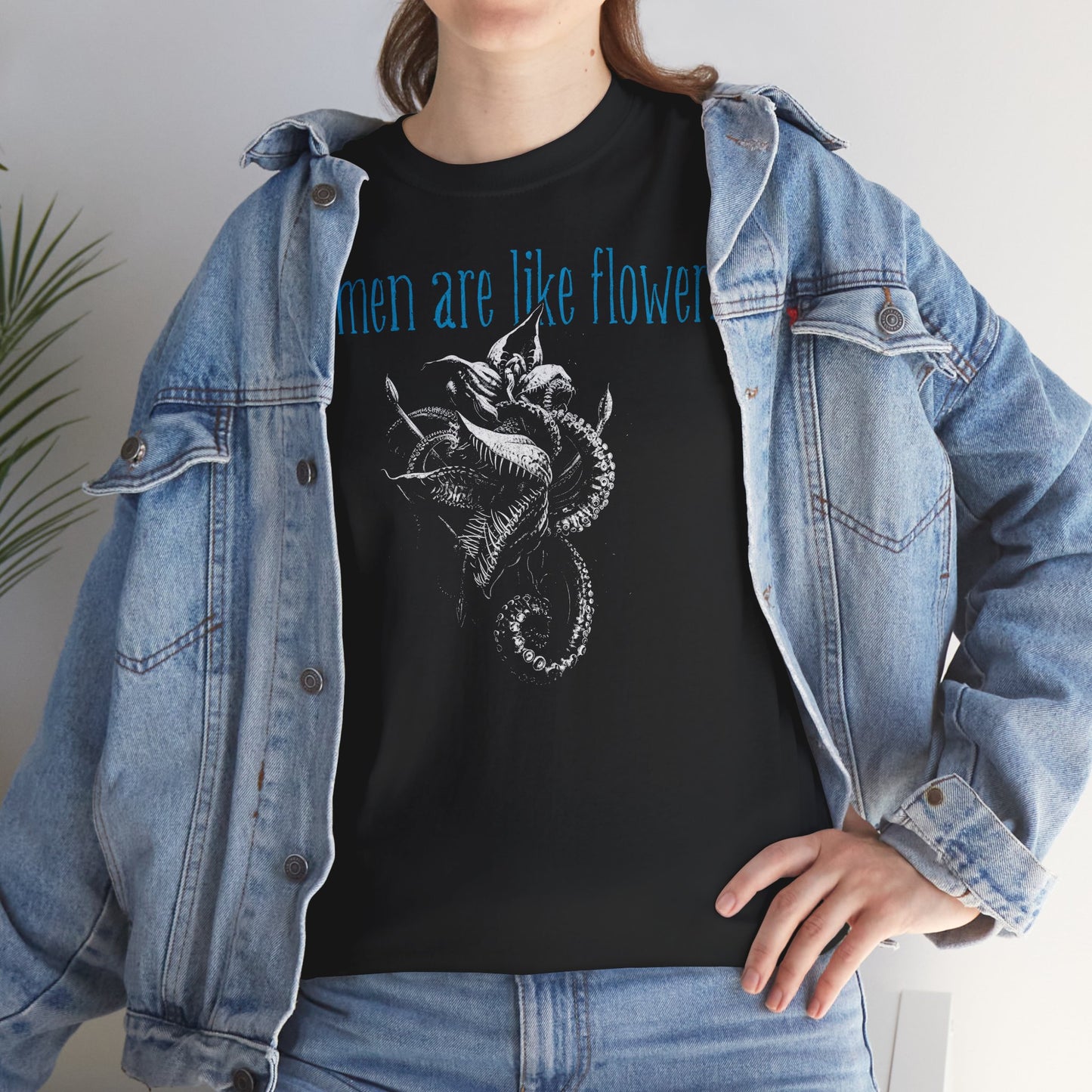 Unisex T-shirt Women are like Flowers in Blue