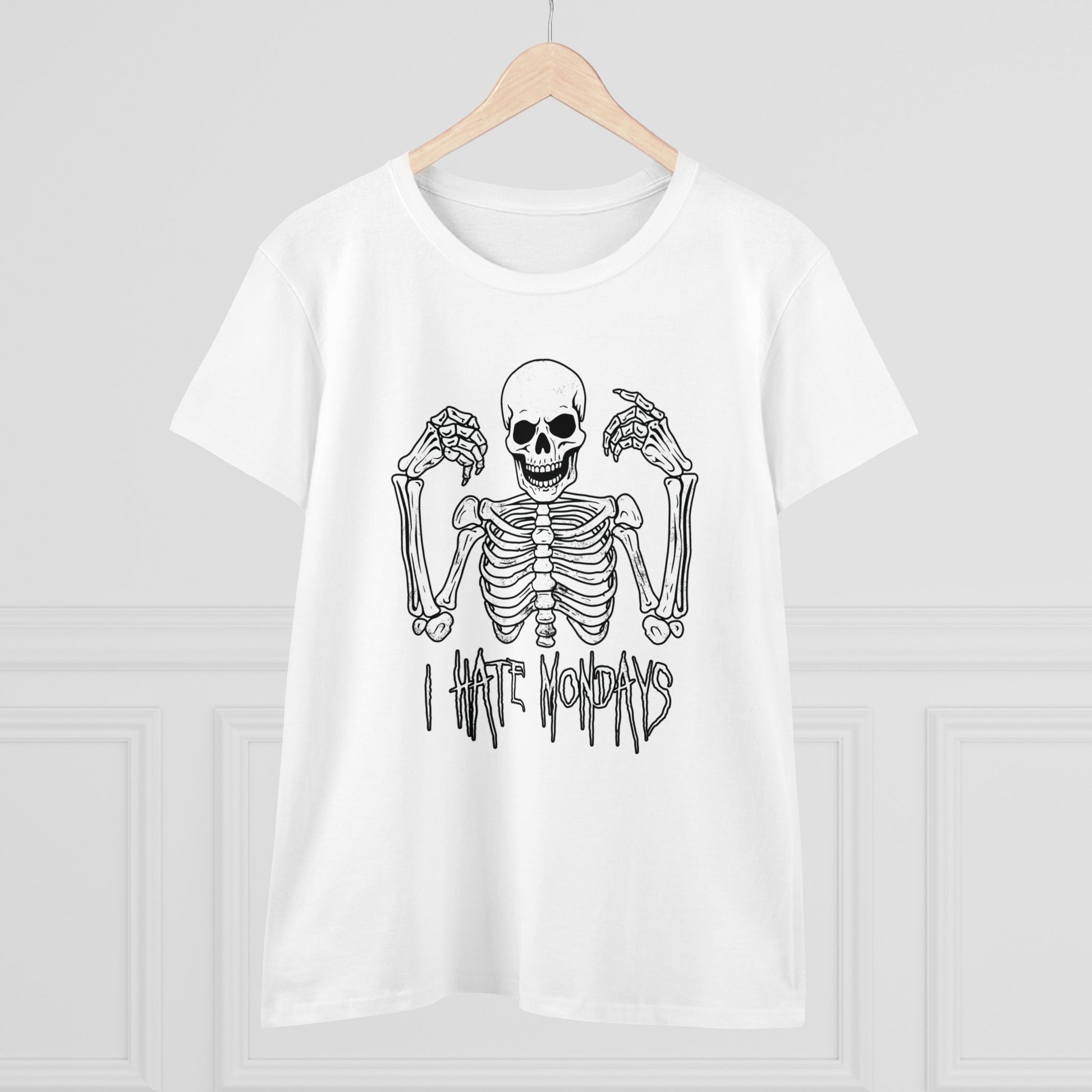 Women's T-shirt Skelly Hates Mondays - Frogos Design