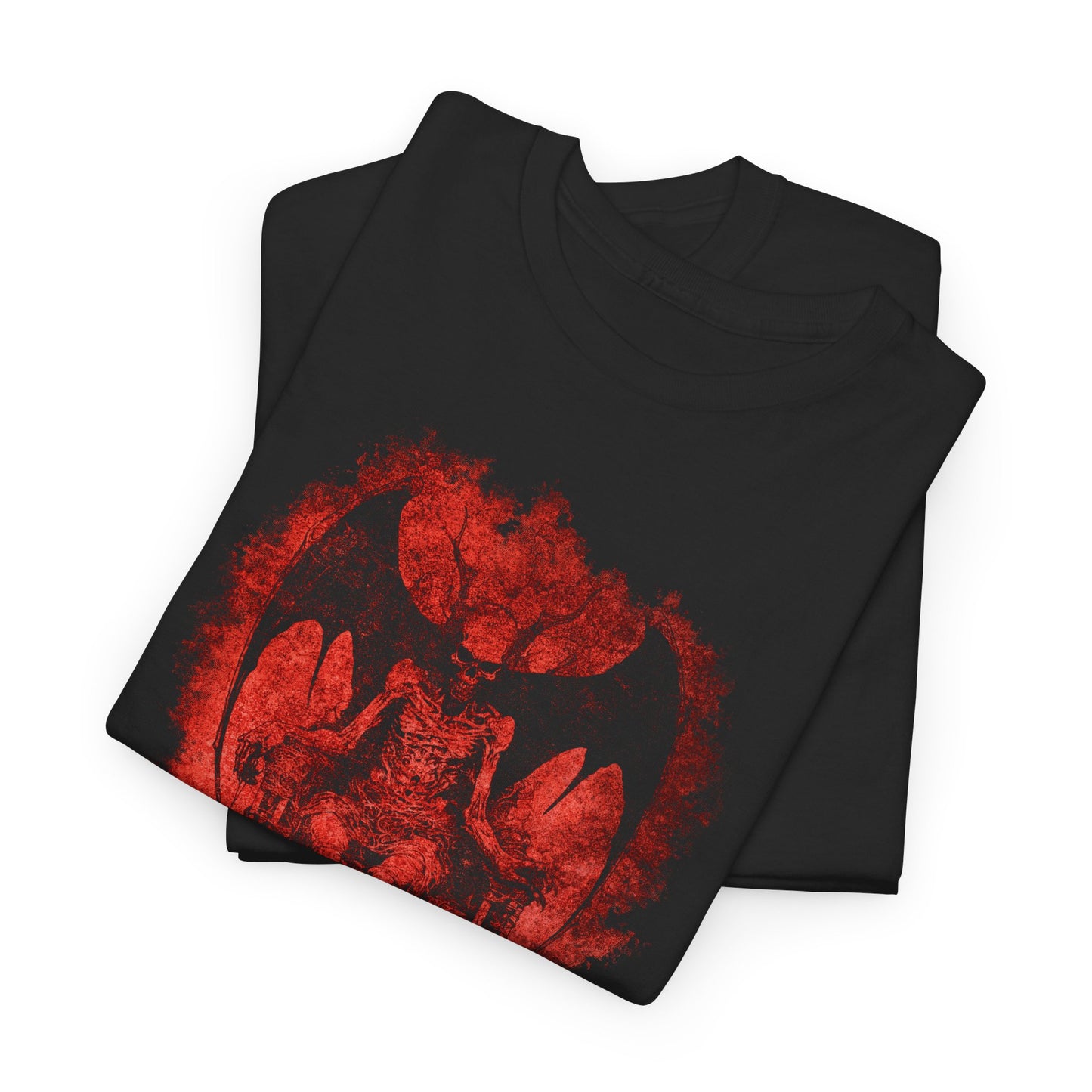 Unisex T-shirt Devil on his Throne in Red