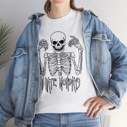 Unisex T-shirt Skelly hates Mondays - Frogos Design