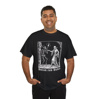 Unisex T-shirt Pactum cum Diabolo in White