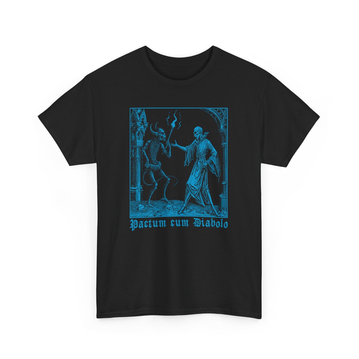 Unisex T-shirt Pactum cum Diabolo in Blue