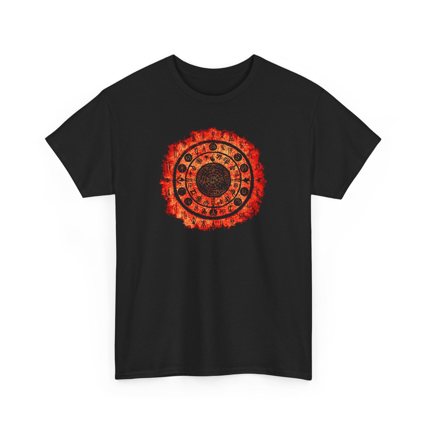 Unisex T-shirt Witchcraft Seal in Orange