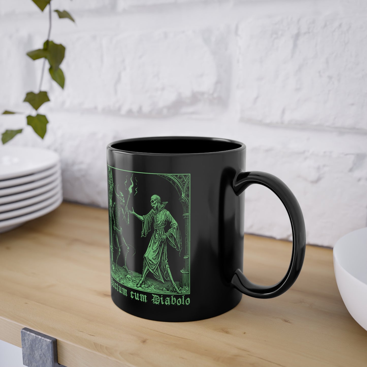 Mug Pactum cum Diabolo in Green