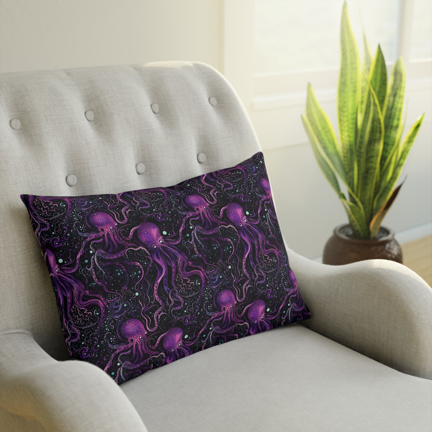 Cushions Purple Tentacles out of Space - Frogos Design