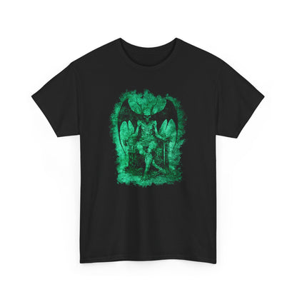 Unisex T-shirt Devil on his Throne in Green