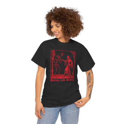 Unisex T-shirt Pactum cum Diabolo in Red