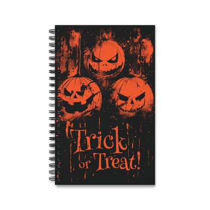 Spiral Notebook Halloween Pumpkins Trick or Treat