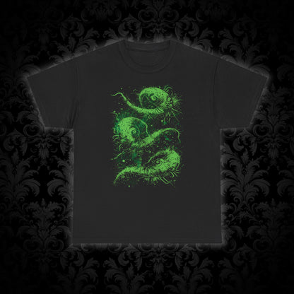 Unisex T-shirt Cosmic Worms in Green