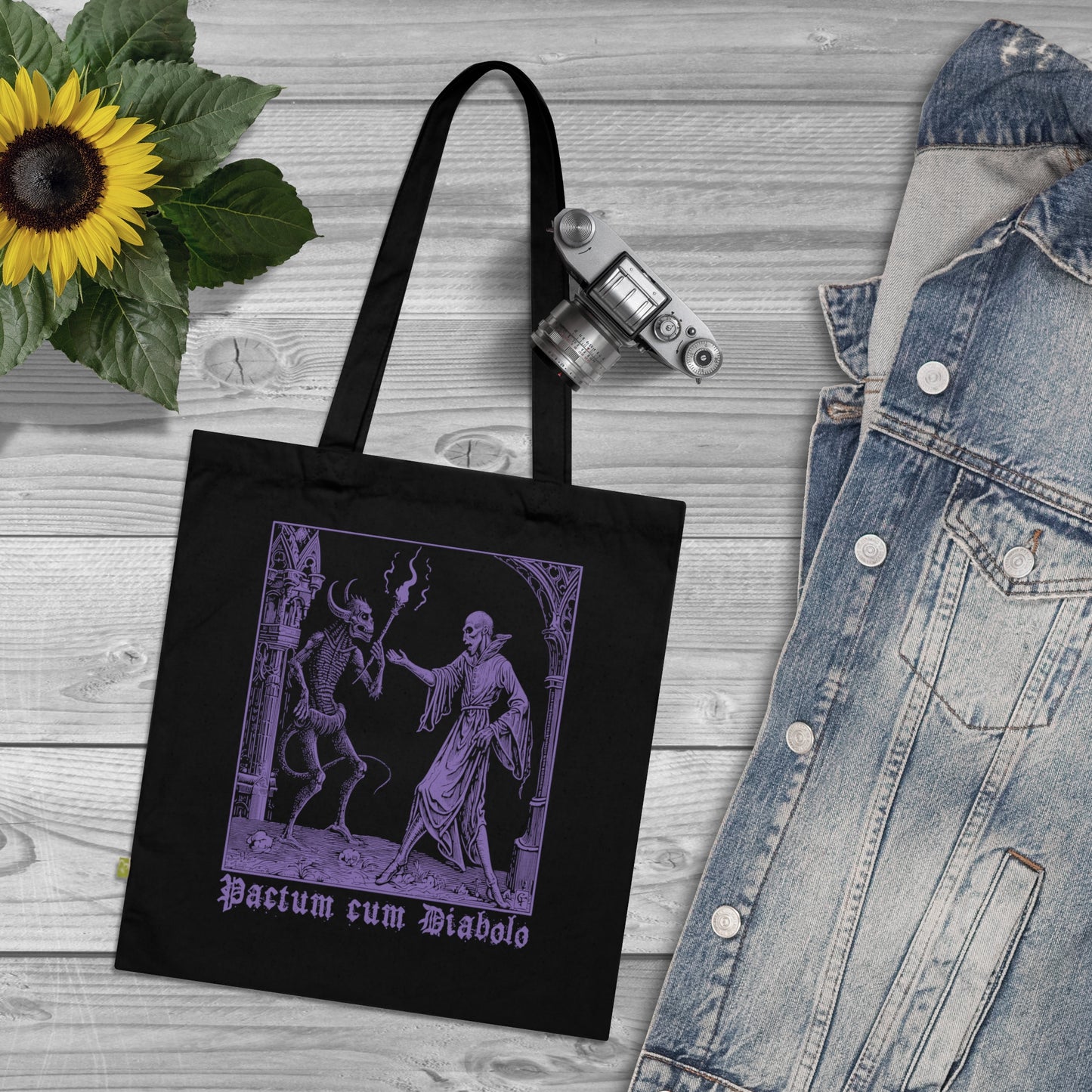 Tote Bag Pactum cum Diabolo in Purple