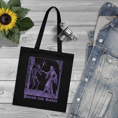 Tote Bag Pactum cum Diabolo in Purple