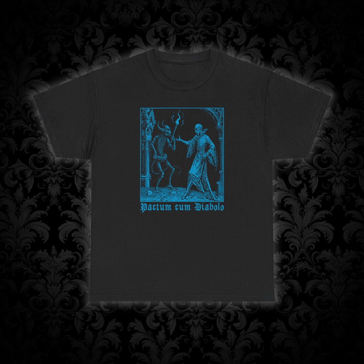 Unisex T-shirt Pactum cum Diabolo in Blue