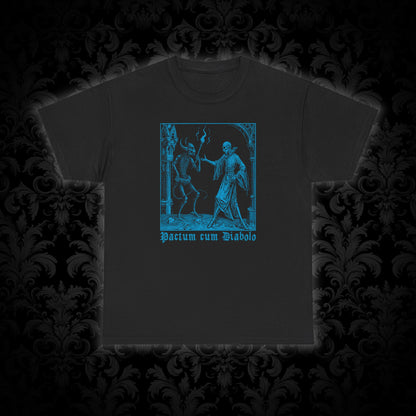 Unisex T-shirt Pactum cum Diabolo in Blue