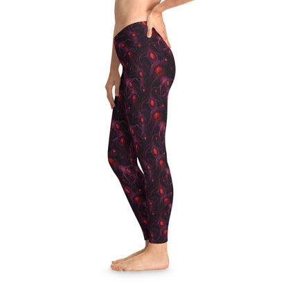 Women`s Leggings Horror Eyes of Purple Void - Frogos Design