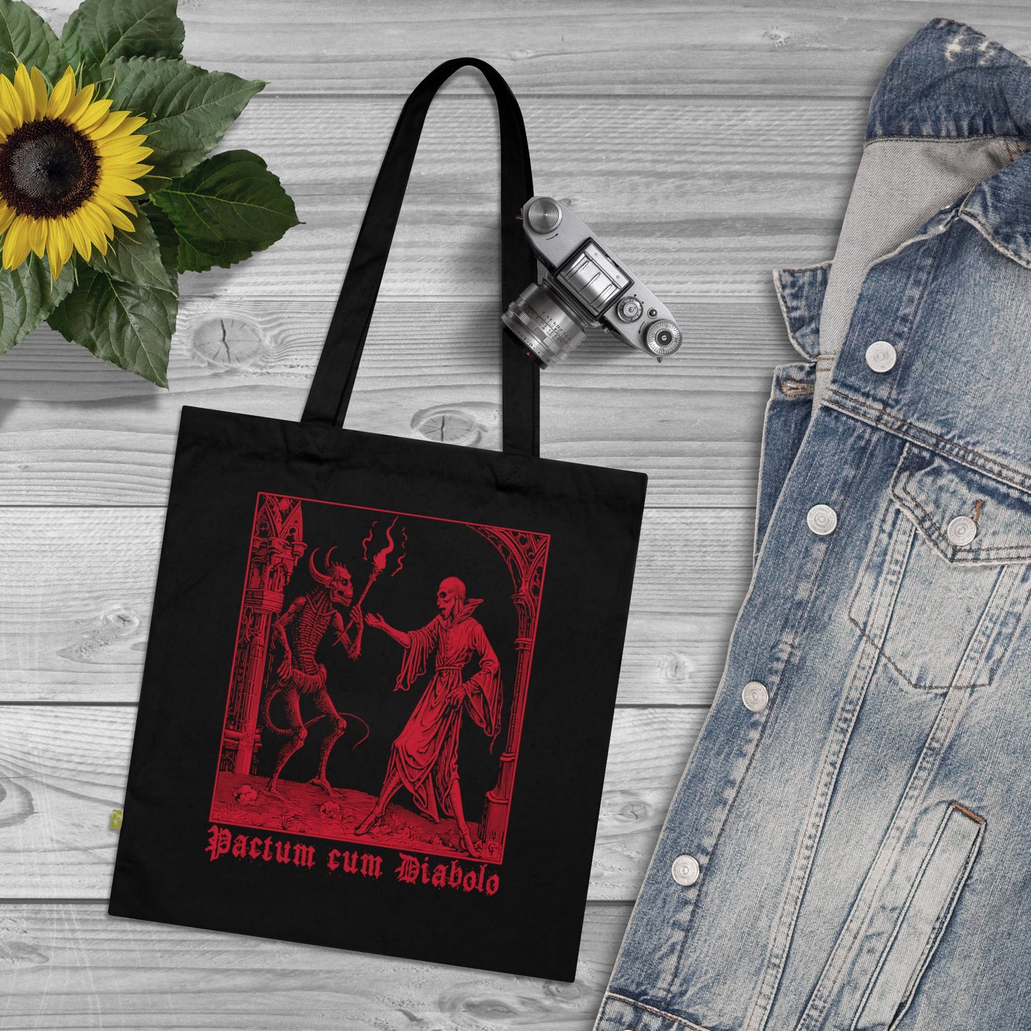Tote Bag Pactum cum Diabolo in Red