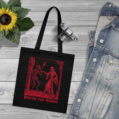 Tote Bag Pactum cum Diabolo in Red
