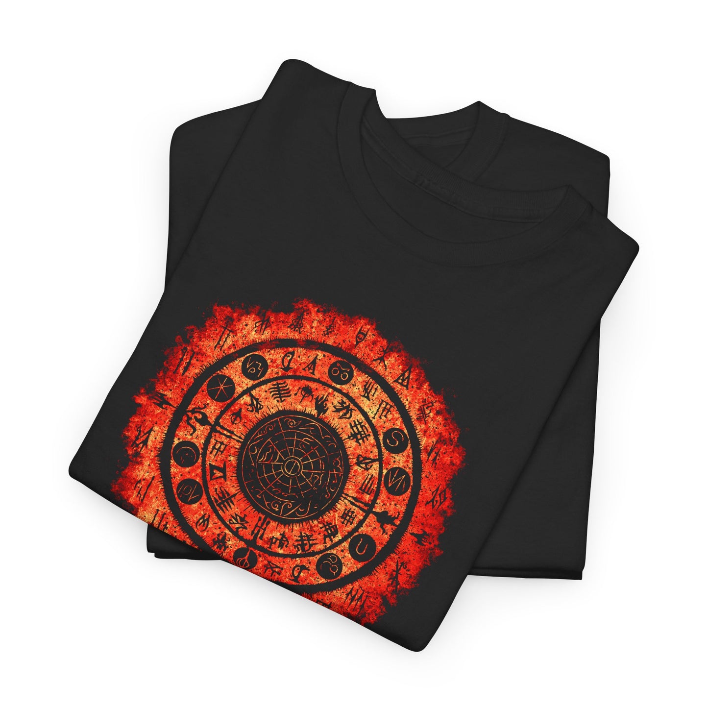 Unisex T-shirt Witchcraft Seal in Orange