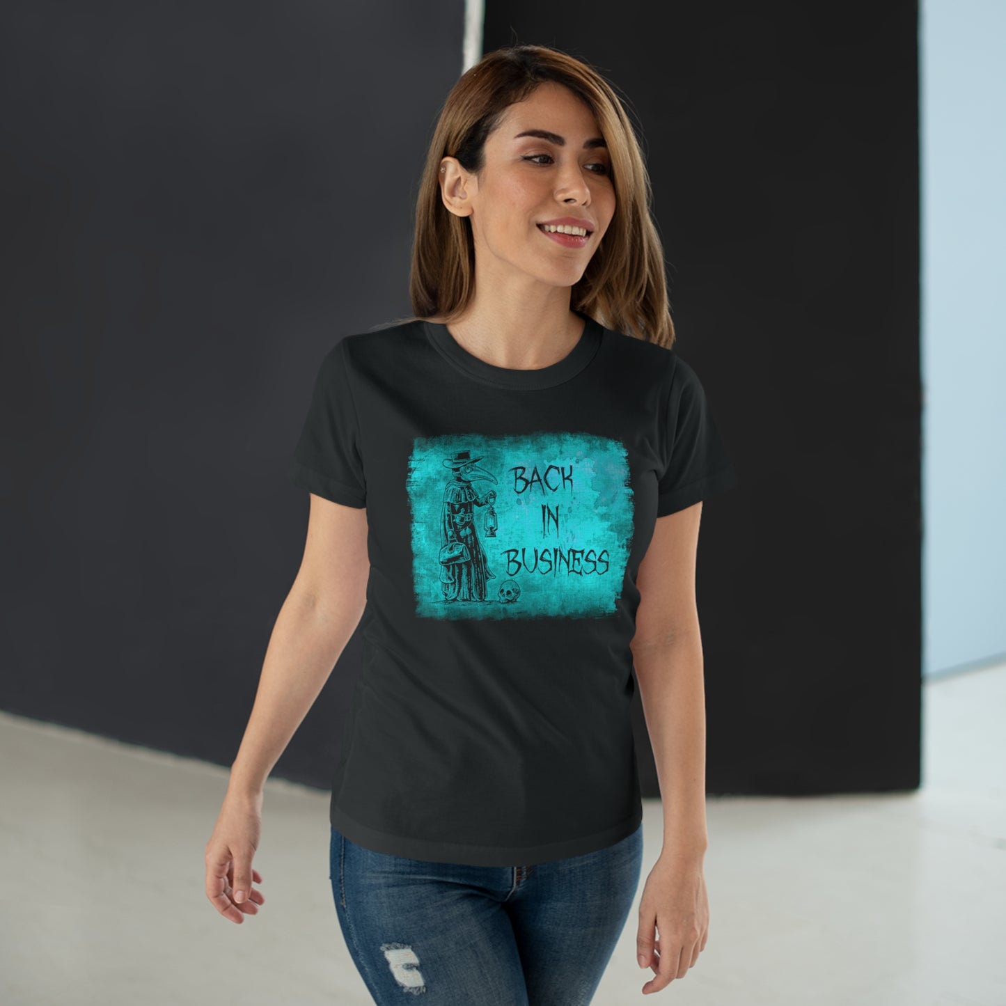 Women's T-shirt Back in Business in Blue