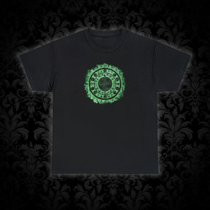 Unisex T-shirt Witchcraft Seal in Green - Frogos Design