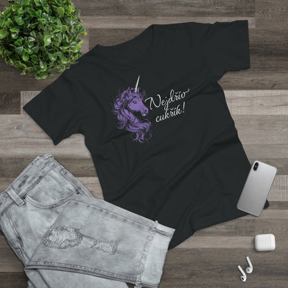 Women's T-shirt Unicorn - First candy in purple CZ Edition