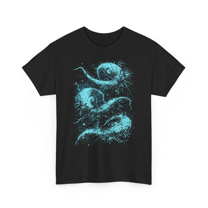 Unisex T-shirt Cosmic Worms in Blue