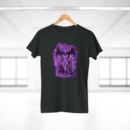 Women's T-shirt Devil on his Throne in Purple