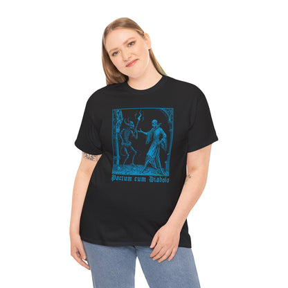 Unisex T-shirt Pactum cum Diabolo in Blue