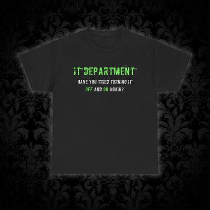 Unisex IT T-shirt for IT support in Green