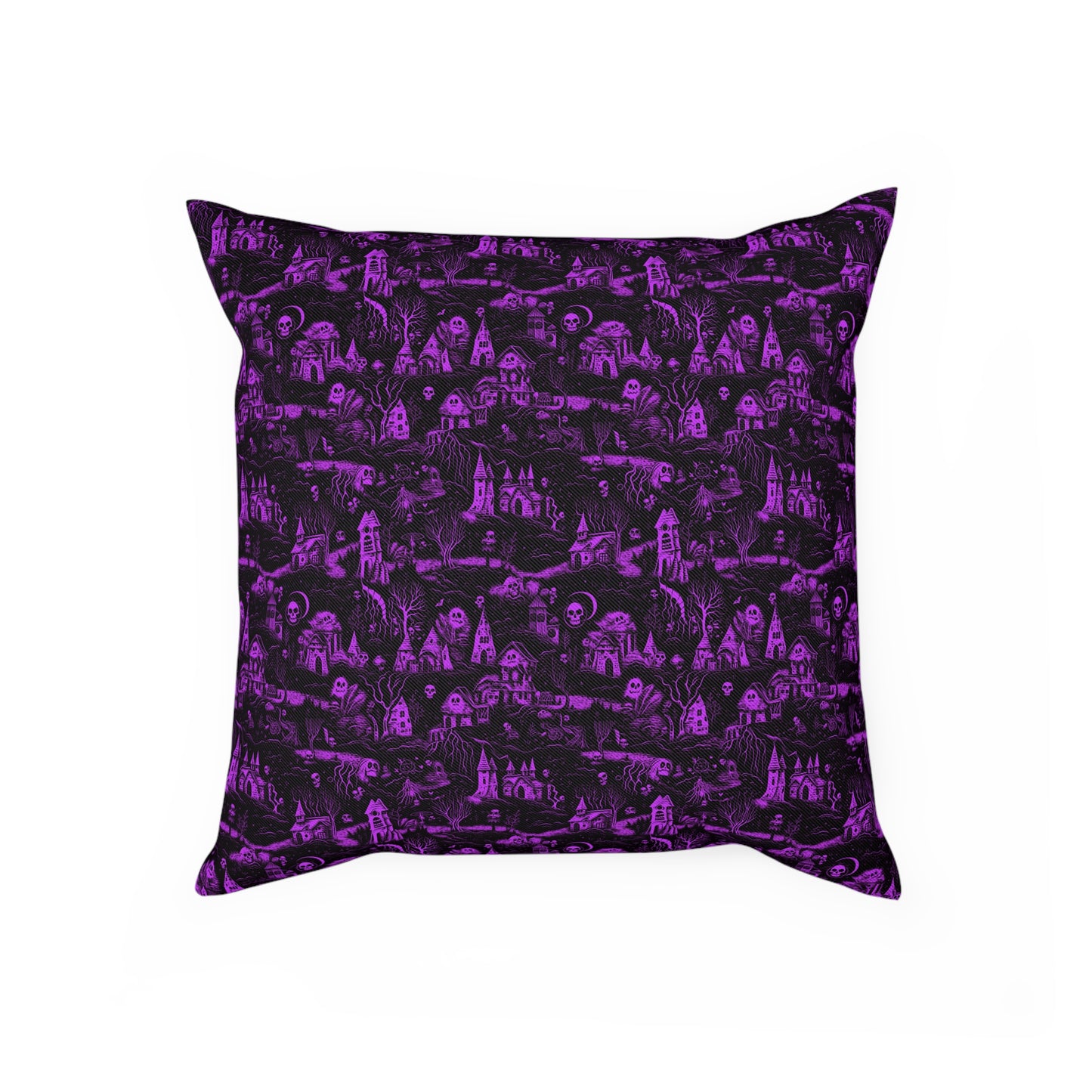 Cushions Spooky Ghosts in Purple - Frogos Design