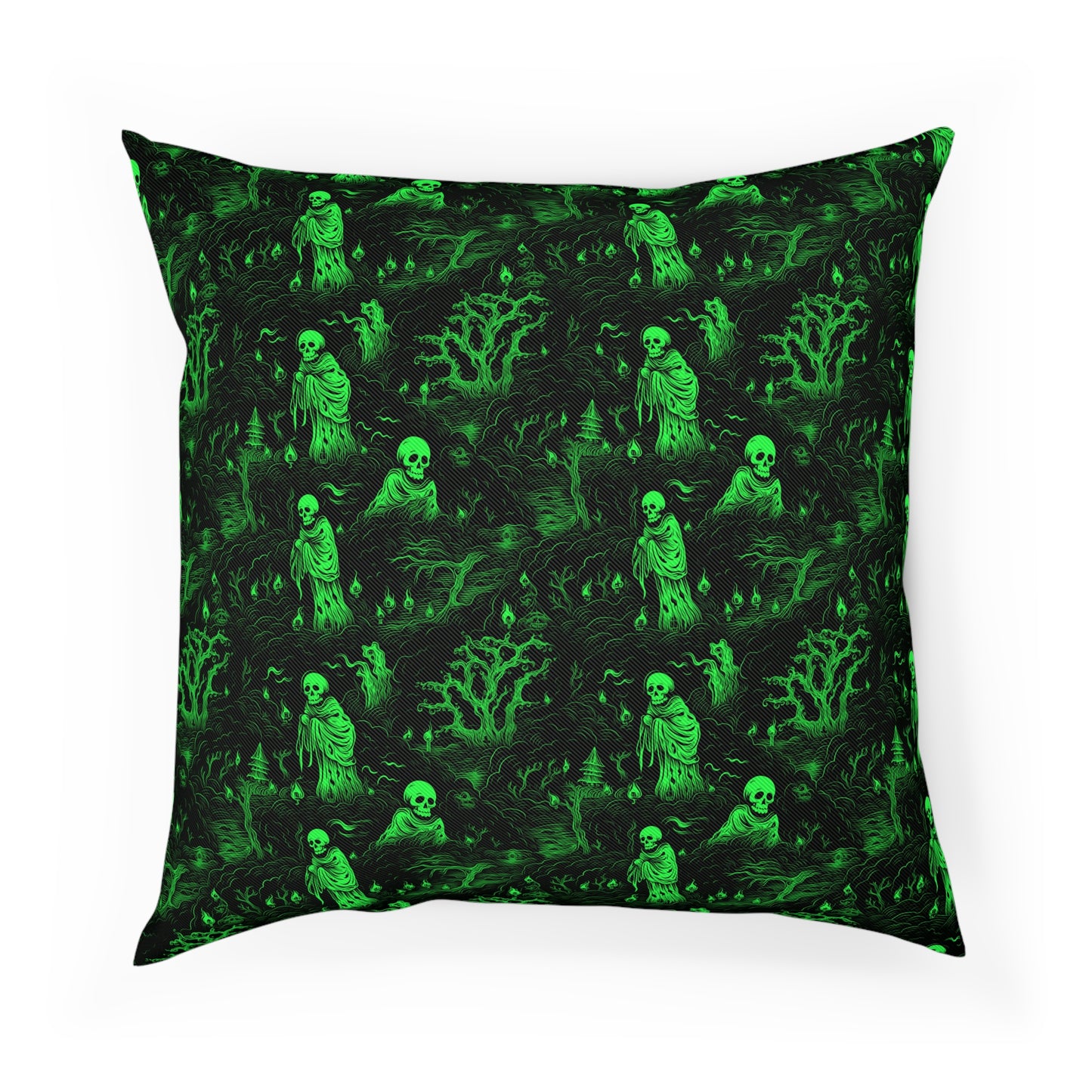 Cushions Spooky Ghosts in Green - Frogos Design