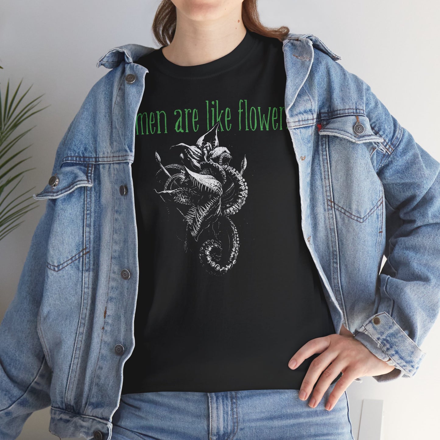 Unisex T-shirt Women are like Flowers in Green