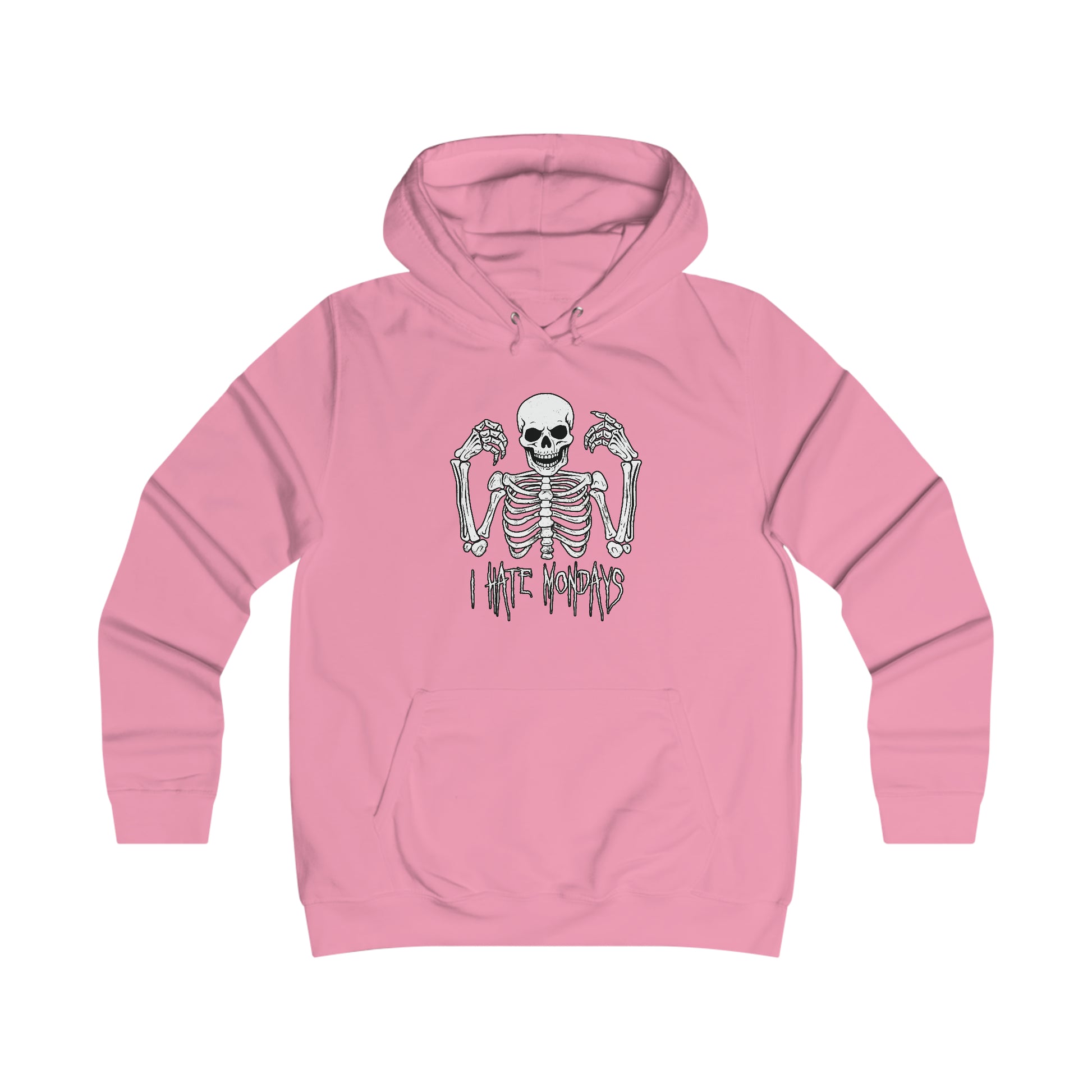 Girlie Hoodie Skelly hates Mondays - Frogos Design