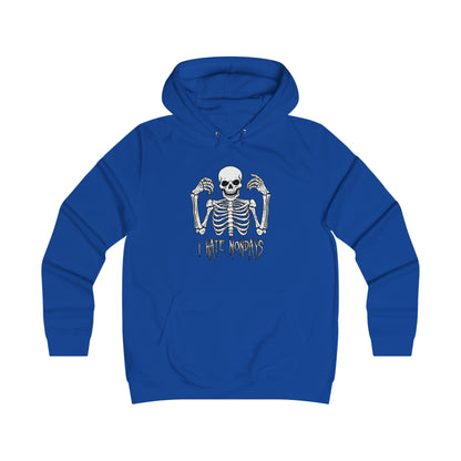 Girlie Hoodie Skelly hates Mondays - Frogos Design