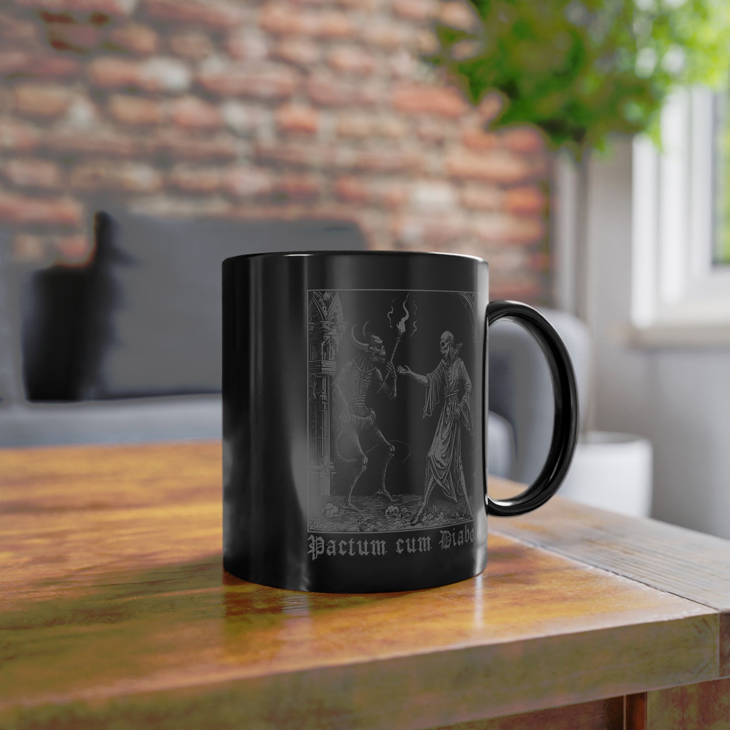 Mug Pactum cum Diabolo in Grey
